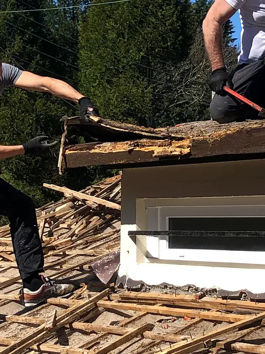 Chantier de toiture réalisé par Grandpierre Fils
