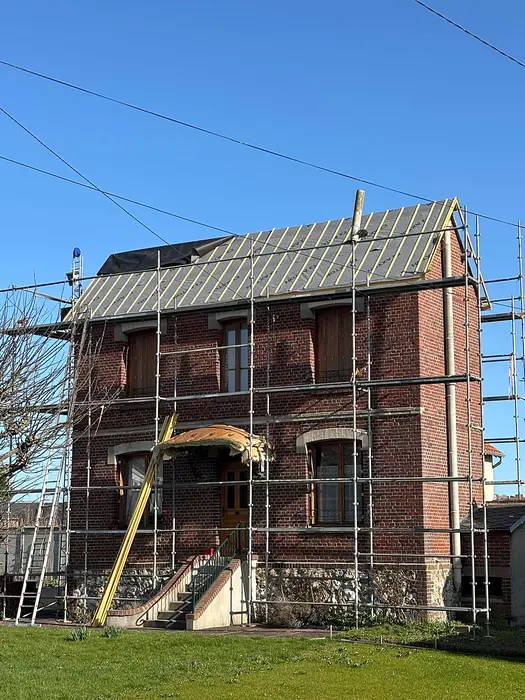 Chantier de toiture réalisé par Grandpierre Fils